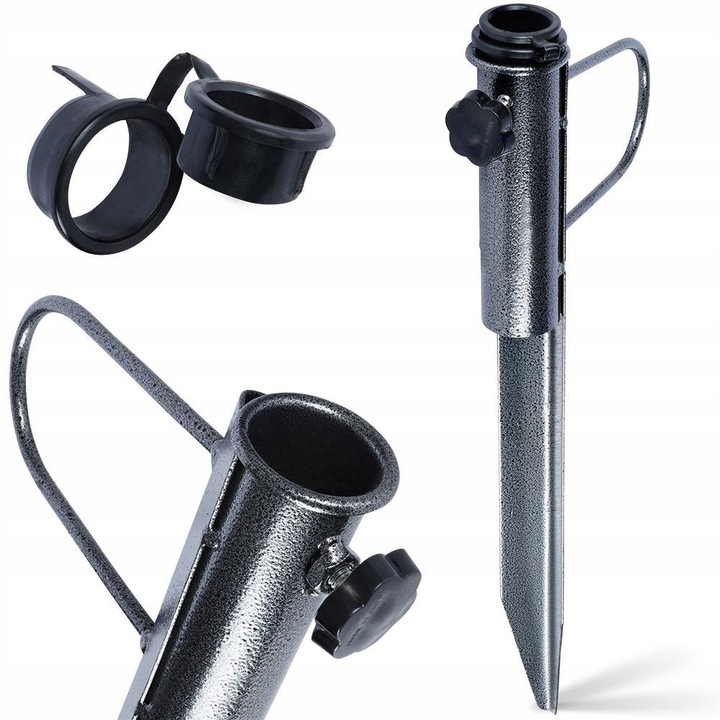 Stojak do parasola ogrodowego wbijany metalowy 42,5 cm /RedCliffs