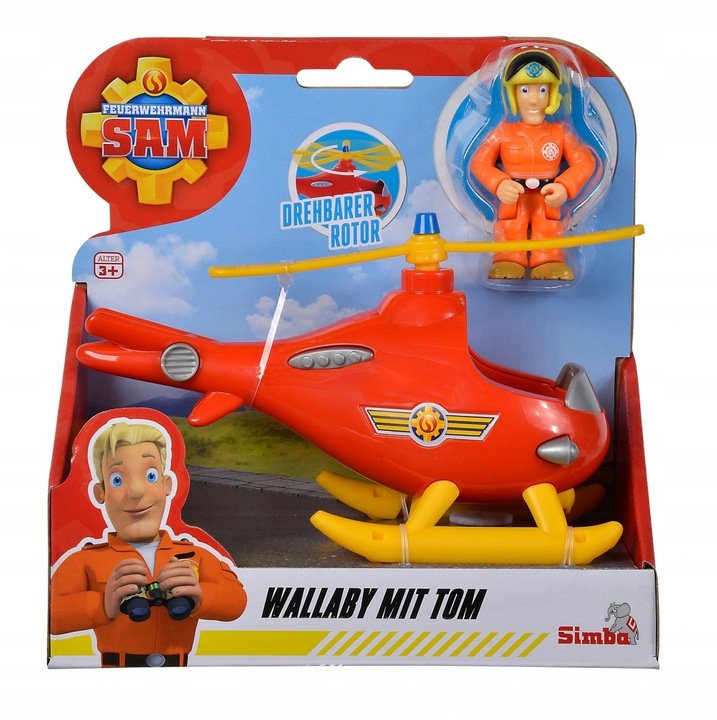 SIMBA Helikopter Strażak Sam Wallby mini
