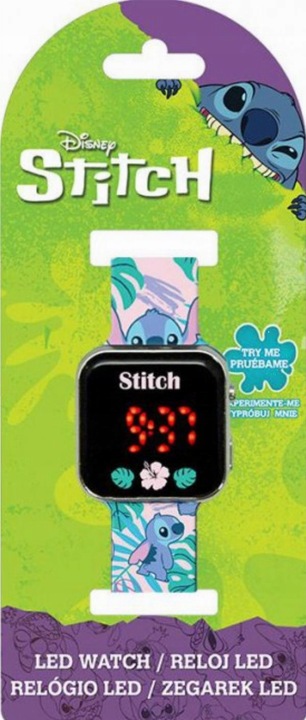 Zegarek LED z kalendarzem Lilo & Stitch LED LAS4091