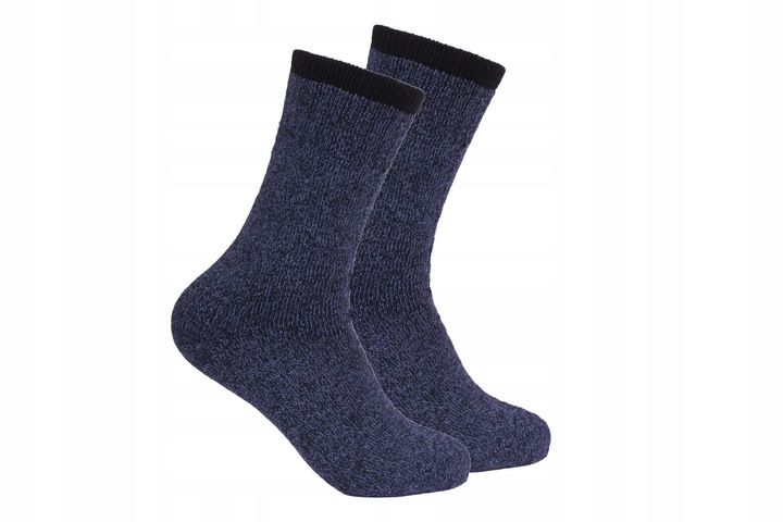 6 x CIEPŁE SKARPETY męskie TERMO GRUBE Wełniane Skarpetki na ZIMĘ ~ 39-43 ~