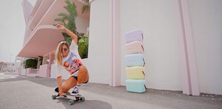 Lodówka turystyczna POLARBOX turkus + pudrowy 20L