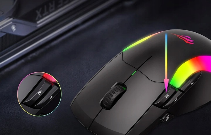 BEZPRZEWODOWA MYSZKA GAMINGOWA HAVIT MS959WB MYSZ KOMPUTEROWA RGB