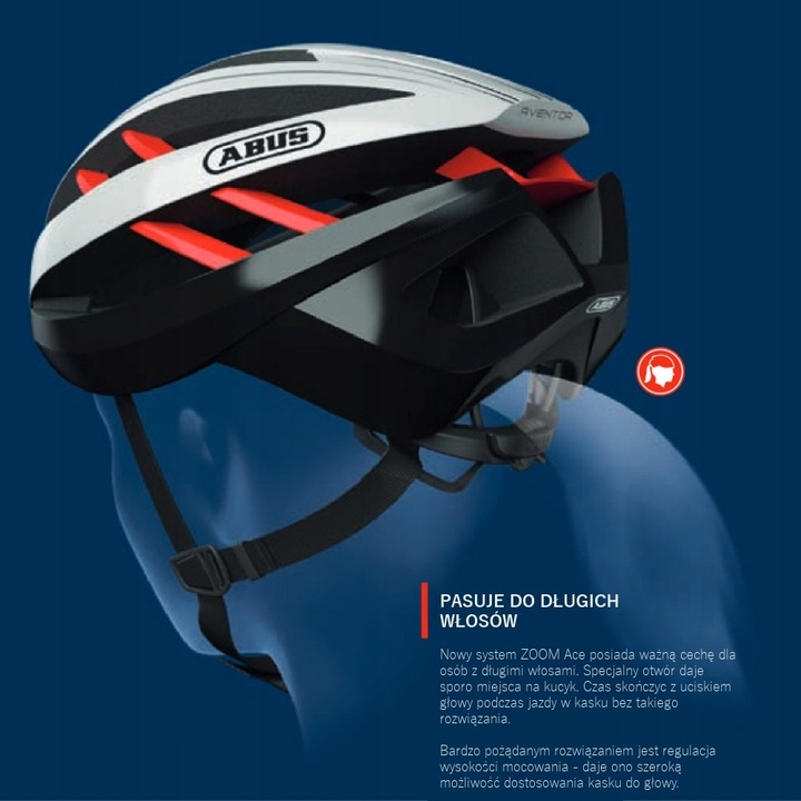 Kask rowerowy Abus Macator steel blue L