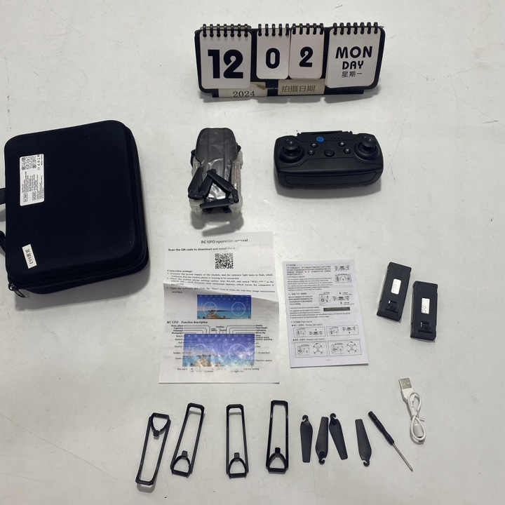 DRON Z PODWÓJNE KAMERY E99D DLA DZIECI TRANSMISJA WIFI +2 BATERIE ZESTAW