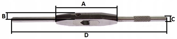 POKRĘTŁO DO GWINTOWNIKÓW M6 - M16 UCHWYT GWINTOWNIKA STALOWY SOLIDNY