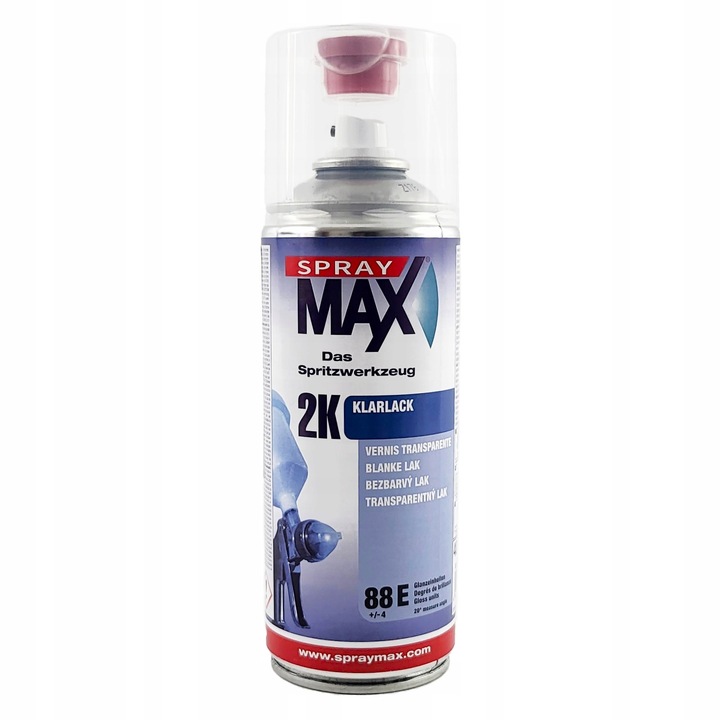LAKIER BEZBARWNY POŁYSK 2K + UTWARDZACZ AUTO K SPRAY MAX 400 ML