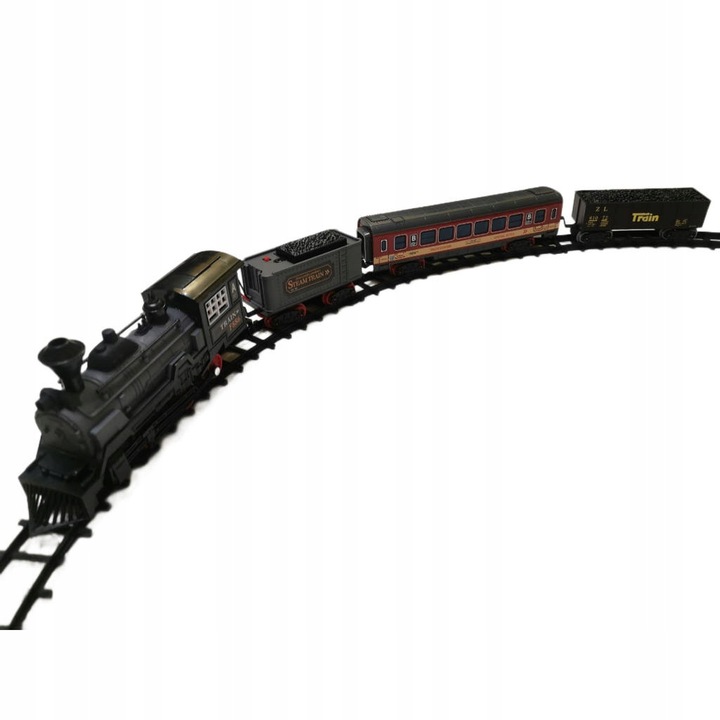 KOLEJKA ELEKTRYCZNA POCIĄG TORY STEROWANA PILOTEM 5 metrów 3 Wagony