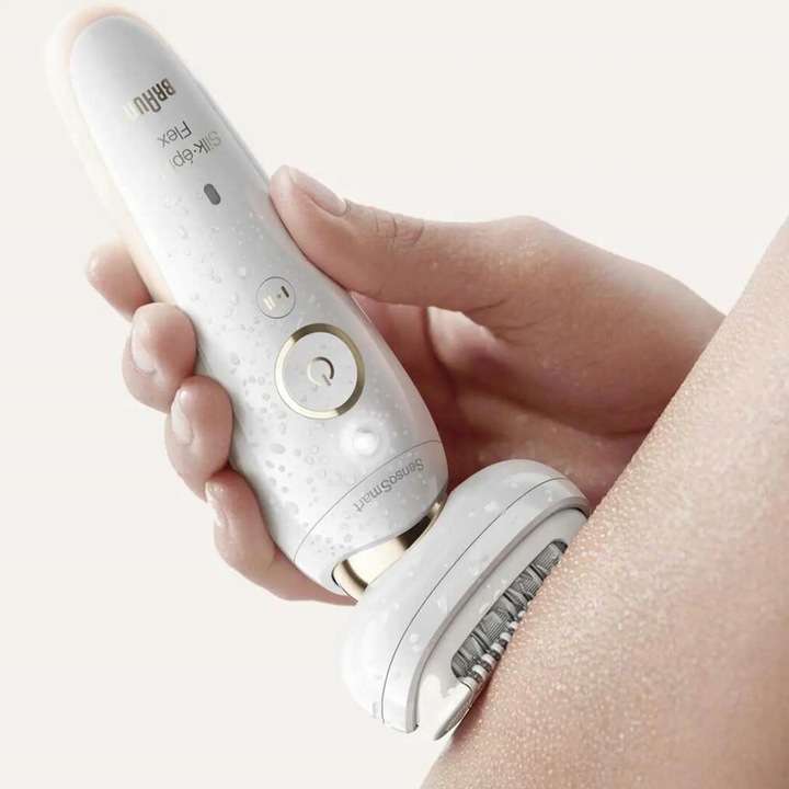 DEPILATOR BRAUN SILK-epil 9 FLEX RUCHOMA GŁOWICA 3D + 3 NASADKI + ETUI