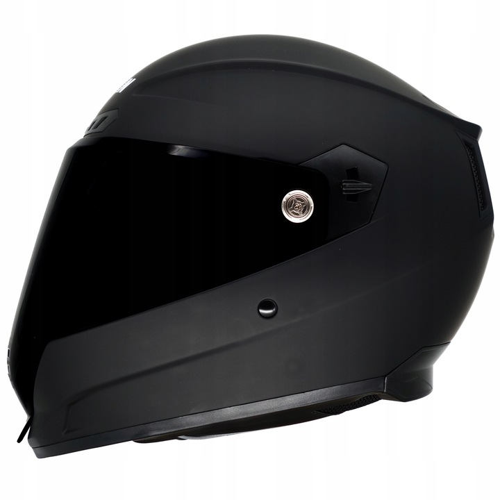 KASK MOTOCYKLOWY HORN CZARNA SZYBA I BEZBARWNA PRZYGOTOWANY POD INTERKOM XS