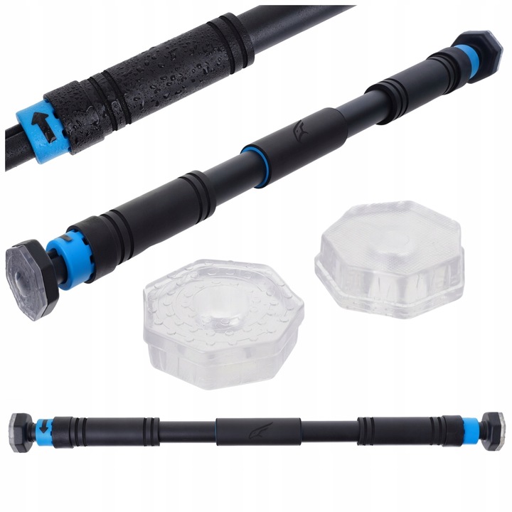 DRĄŻEK DO PODCIĄGANIA ROZPOROWY REGULOWANY 67-100CM STALOWY MOCNY 150KG