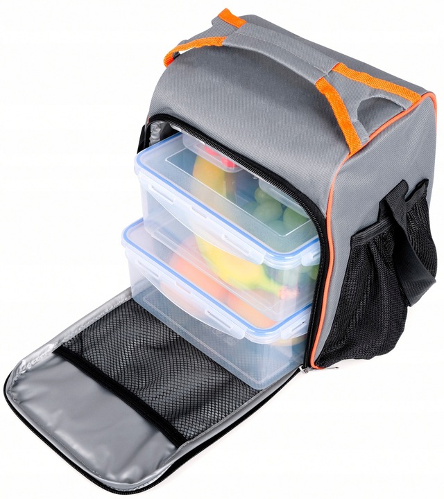 Torba termiczna lodówka Z POJEMNIKAMI LUNCHBOX piknikowa termoizolacyjna