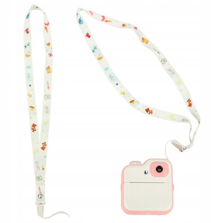 Aparat natychmiastowy drukarka termiczna różowy 1GB 24mpx