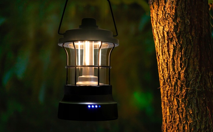 LAMPKA TURYSTYCZNA RETRO KEMPINGOWA LED POWERBANK