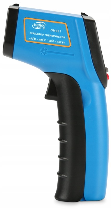 PIROMETR TERMOMETR LASEROWY BEZDOTYKOWY NA POCZERWIEŃ EMISYJNOŚĆ -50+400°C