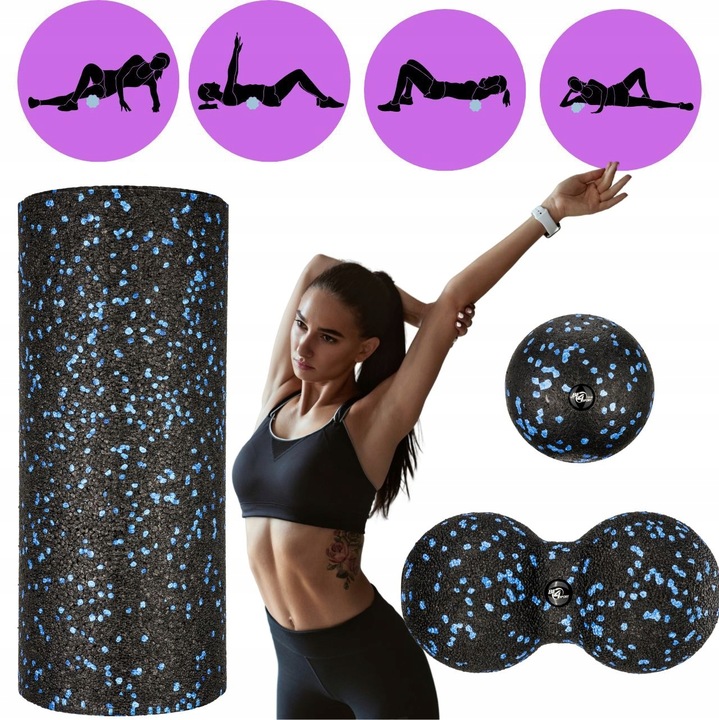 ZESTAW ROLLERÓW DO MASAŻU WAŁEK EPP DUOBALL PIŁKA 3W1 PREZENT