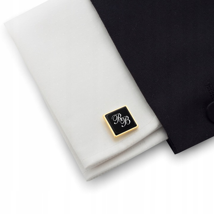 Prezent z grawerem dla niego Spinki do mankietów