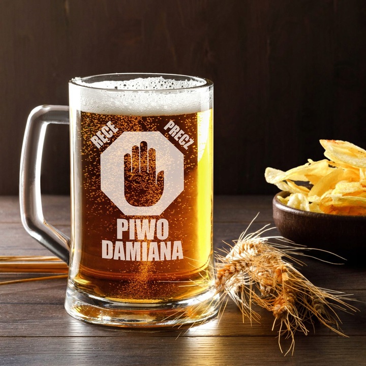 Kufel do Piwa z Grawerem Prezent na Urodziny dla Faceta Taty Dziadka 500 ml