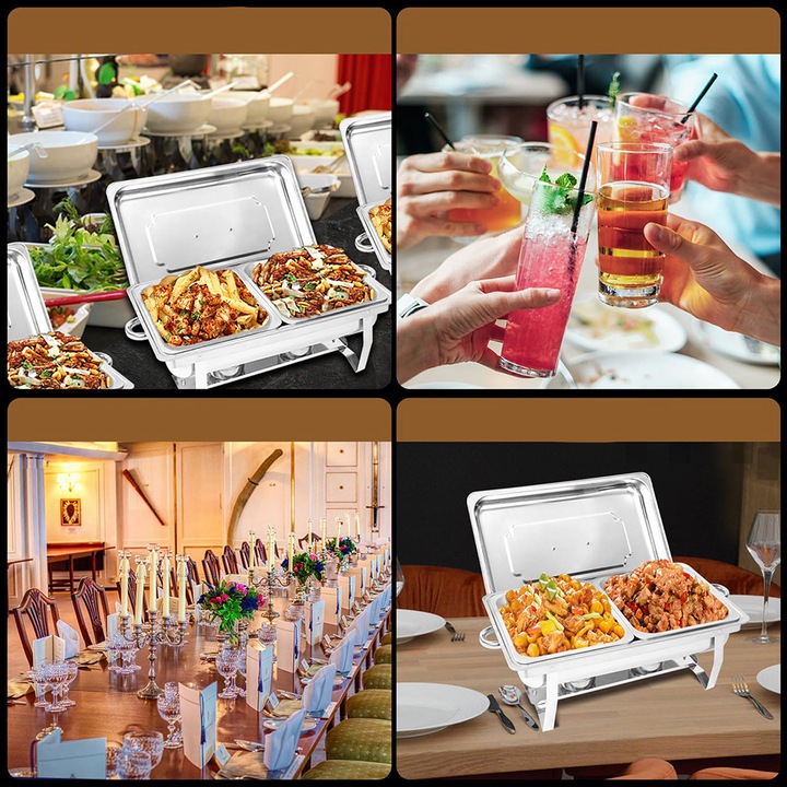 PODGRZEWACZ 1/2 DO POTRAW GASTRONOMICZNY 9 L STAL NIERDZEWNA