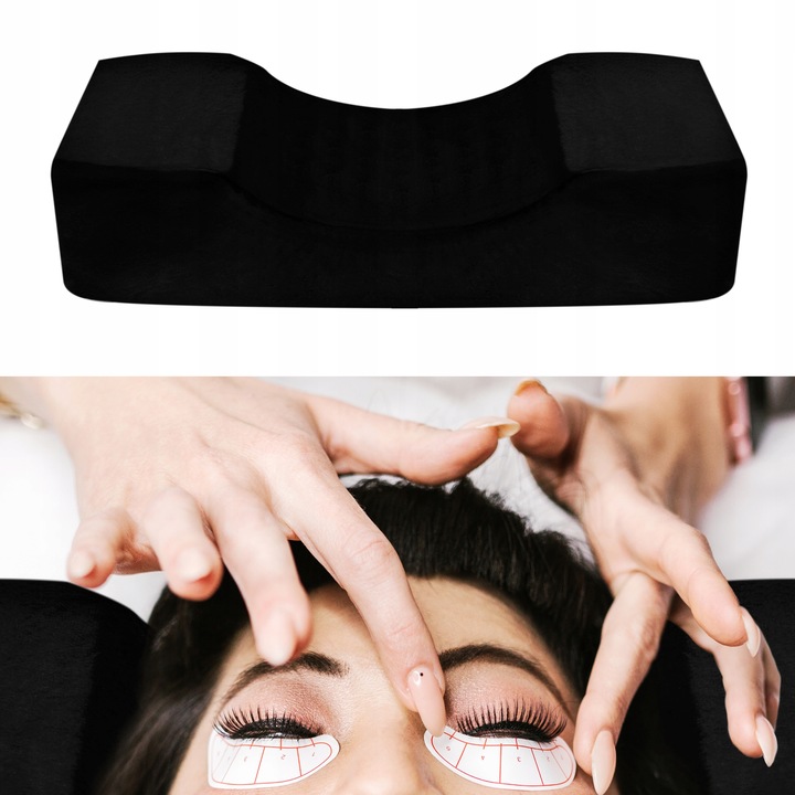 Profesjonalna poduszka do przedłużania rzęs czarna