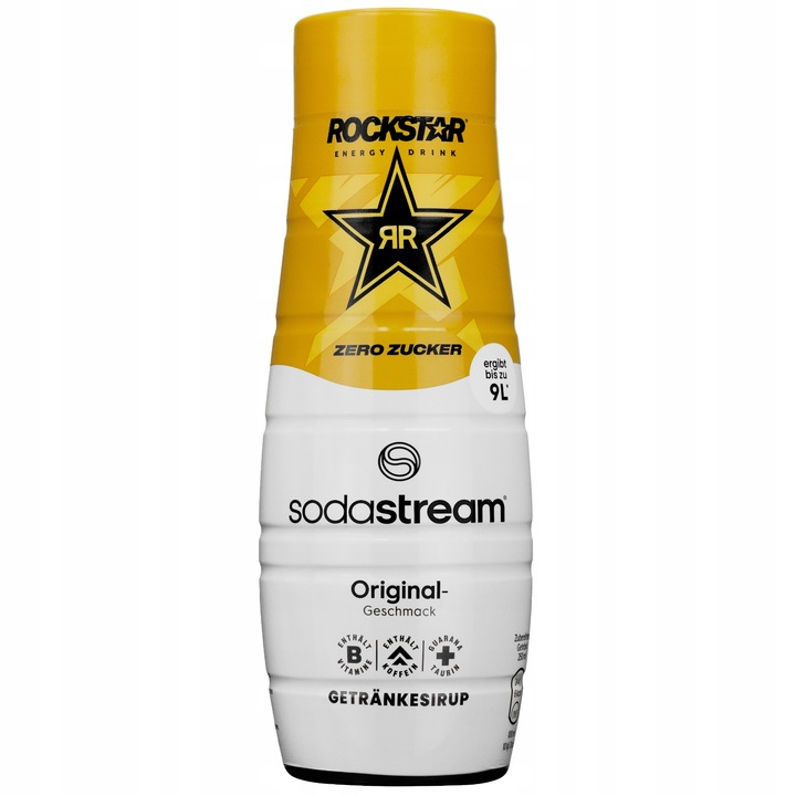 2x SYROP SODASTREAM ROCKSTAR ORIGINAL ZERO 440ML + MIRINDA