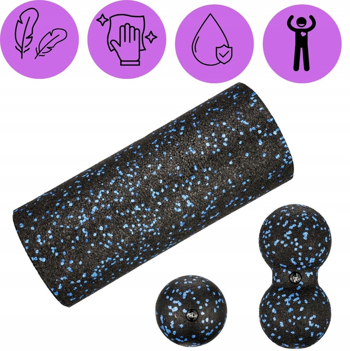 ZESTAW ROLLERÓW DO MASAŻU WAŁEK EPP DUOBALL PIŁKA 3W1 PREZENT