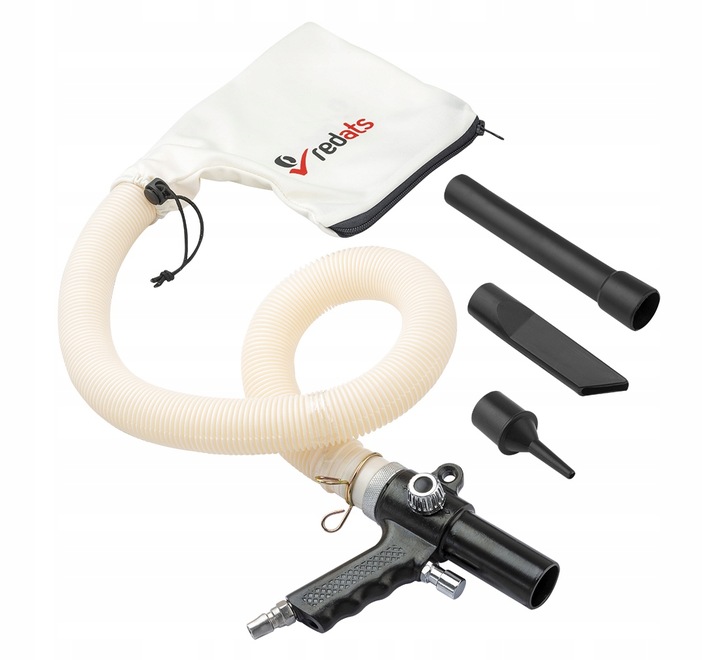 ODKURZACZ PNEUMATYCZNY Redats + Wtyk i 3 końcówki