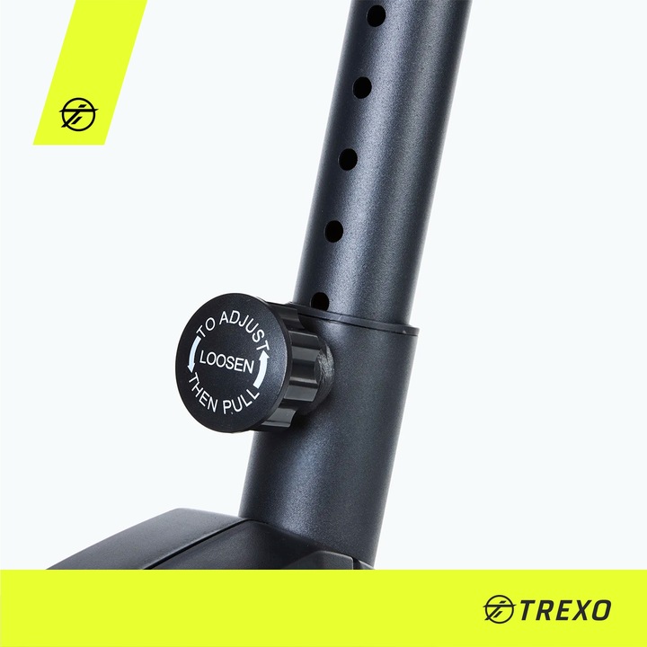 Rower stacjonarny TREXO TXO-TB100 czarny 900x520x1255 REGULOWANE SIODEŁKO