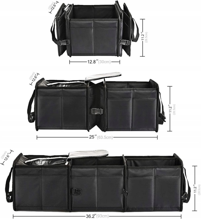 ORGANIZER DO BAGAŻNIKA SAMOCHODU SZTYWNY TORBA COOLER XXL PREMIUM