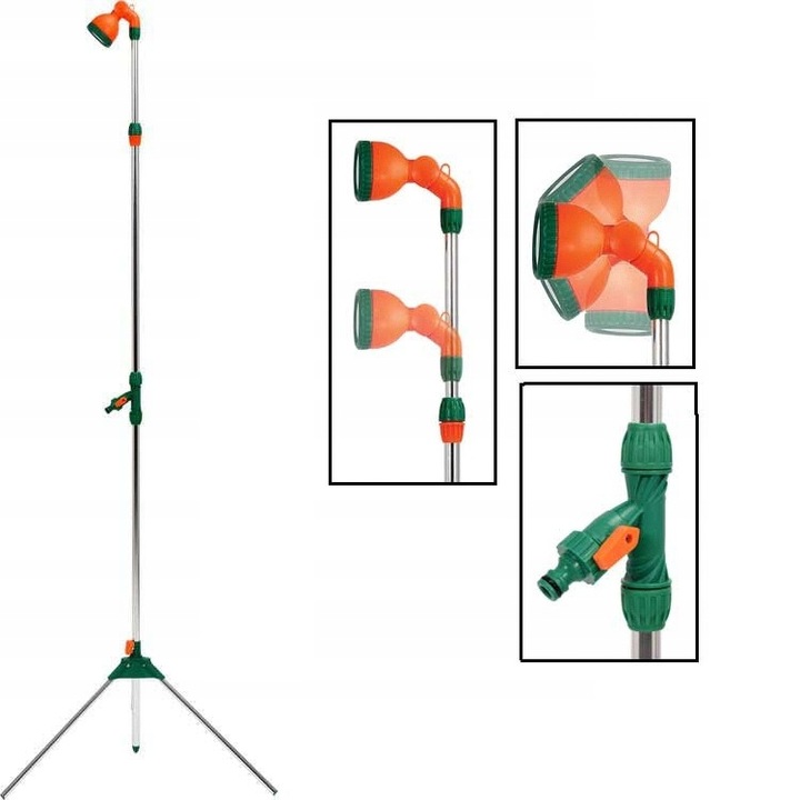 PRYSZNIC NATRYSK OGRODOWY DO BASEN SAUNA REGULOWANY 1,65-2,4m