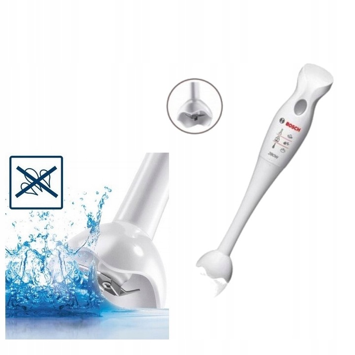 Blender ręczny BOSCH MSM6B100 280W AntiSplash 280W NASADKA MISUJĄCA