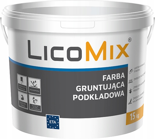 Farba gruntująca LM 4,5KG GRUNT SZCZEPNY Lico Mix KOLORY
