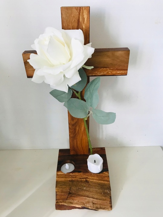 STROIKI na CMENTARZ STROIK na GRÓB drewniany KRZYŻ