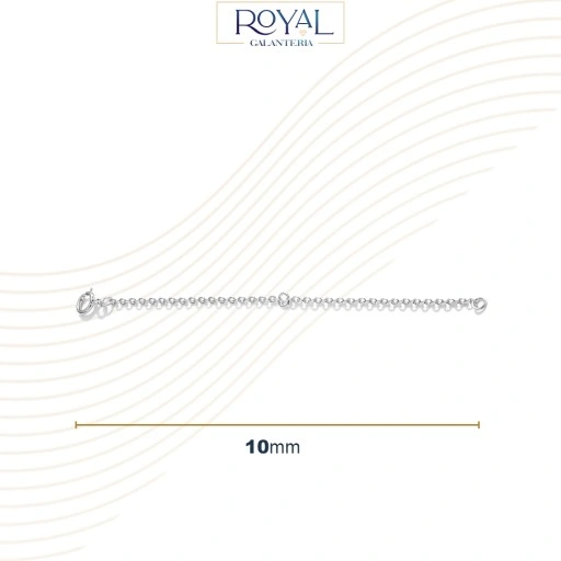 Przedłużka do łańcuszka bransoletki SREBRNA 10cm SREBRO pr 925 UNIWERSALNA