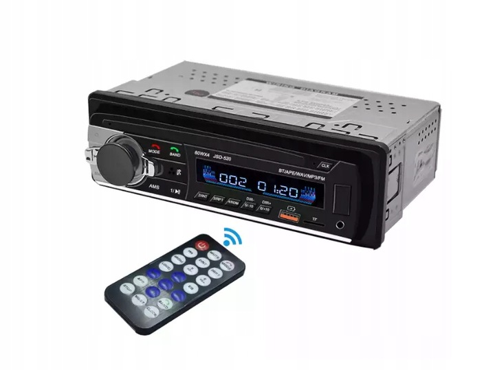 Radio Samochodowe 1DIN BLUETOOTH MIKROFON USB SD