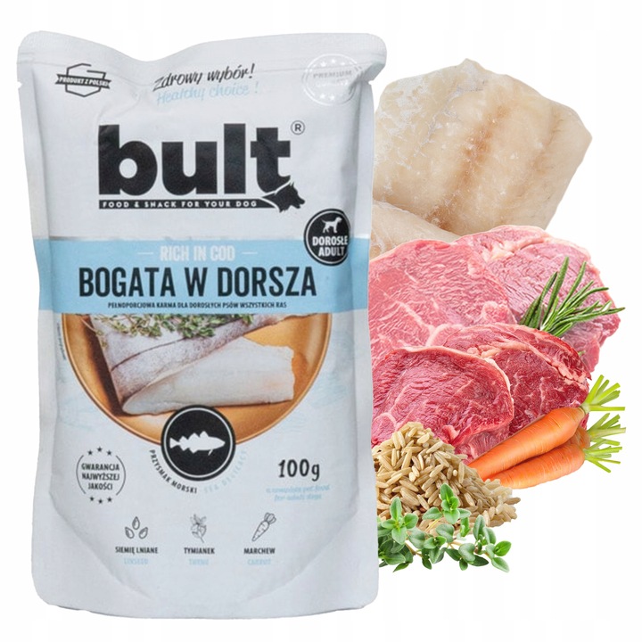 MOKRA KARMA DLA PSA BULT SASZETKI 30x 100g. MIĘSO ZESTAW MIX 6-SMAKÓW