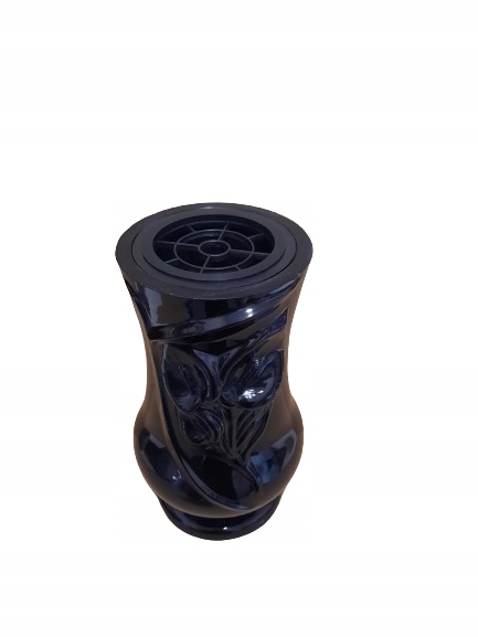 Wazon na cmentarz- Wazon Nagrobny W8 Czarny