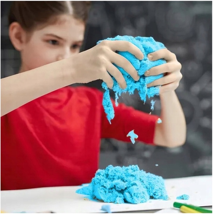 Piasek Kinetyczny 3kg Zestaw Dla Dziecka Basen Foremki Foremki Na Prezent