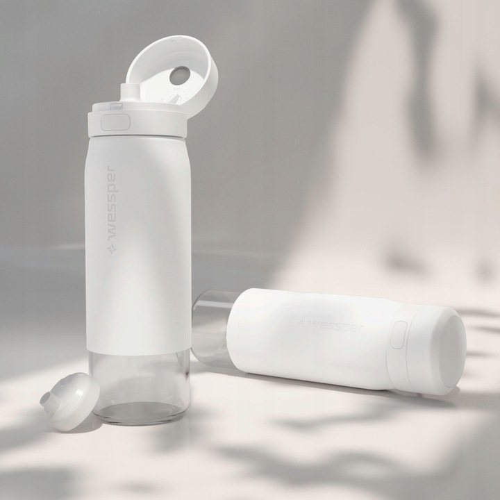 Butelka filtrująca szklana bidon na wodę z filtrem WESSPER B2 ACTITEX 700ml