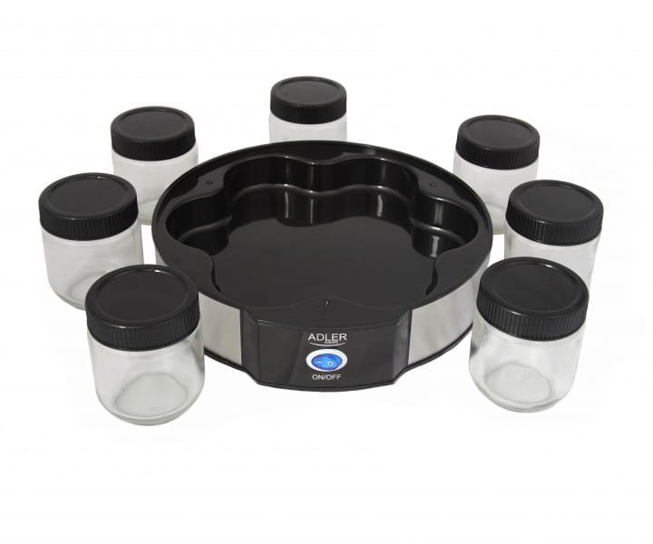 JOGURTOWNICA do PYSZNEGO DOMOWEGO JOGURTU w KOMPLECIE 7 SŁOIKÓW 1,4L