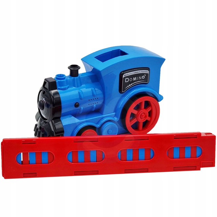 POCIĄG ELEKTRYCZNY KOLEJKA LOKOMOTWA Z PARĄ WODNĄ DO KLOCKÓW DOMINO WOOPIE