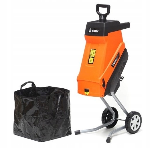 Rozdrabniacz nożowy do gałęzi, Rębak GATEC GT 145 RE / 2500W + Kosz