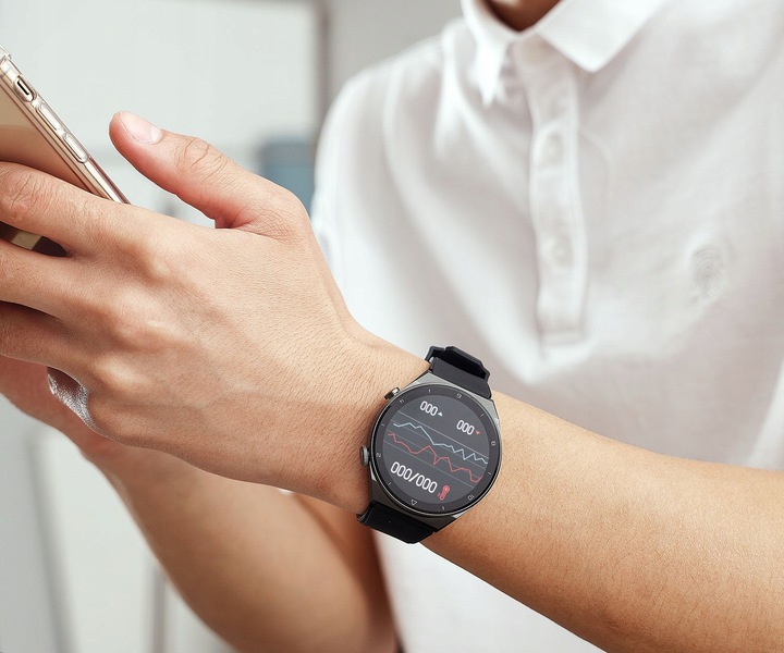 ZEGAREK SMARTWATCH DLA CHŁOPAKA CHŁOPCA ELEGANCKI NOWOCZESNY NA PREZENT