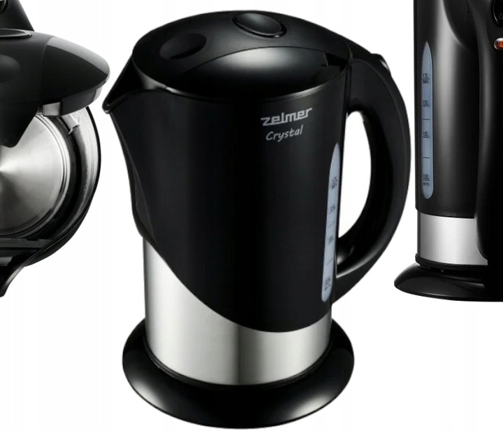 Czajnik elektryczny Zelmer Crystal 1,7 l 2200 W czarny