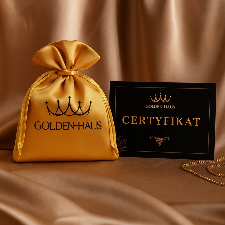 ZŁOTY ŁAŃCUSZEK KORDEL Z SERCEM KLASYCZNYM, DLA KOBIETY ŻONY MAMY CÓRKI 18K