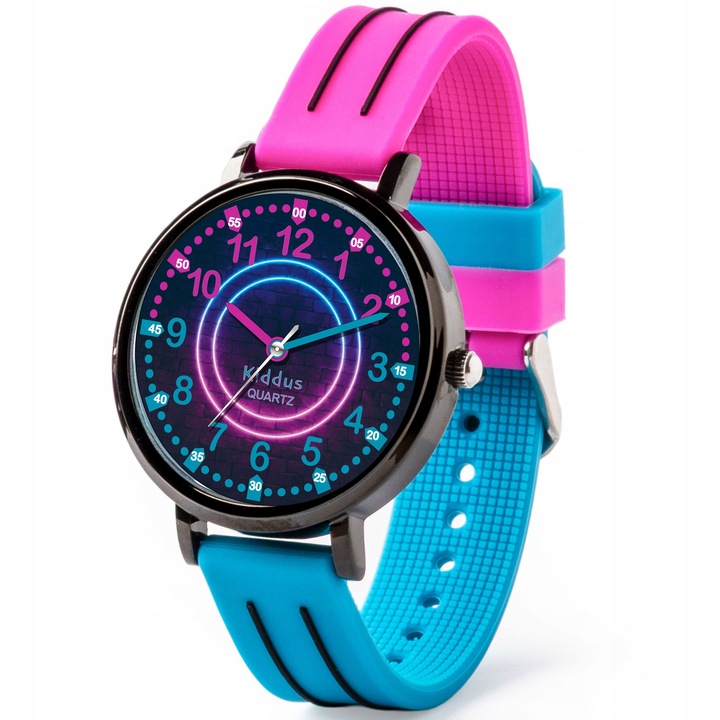 Kiddus Zegarek edukacyjny dla dzieci, idealny do nauki odczytywania godziny