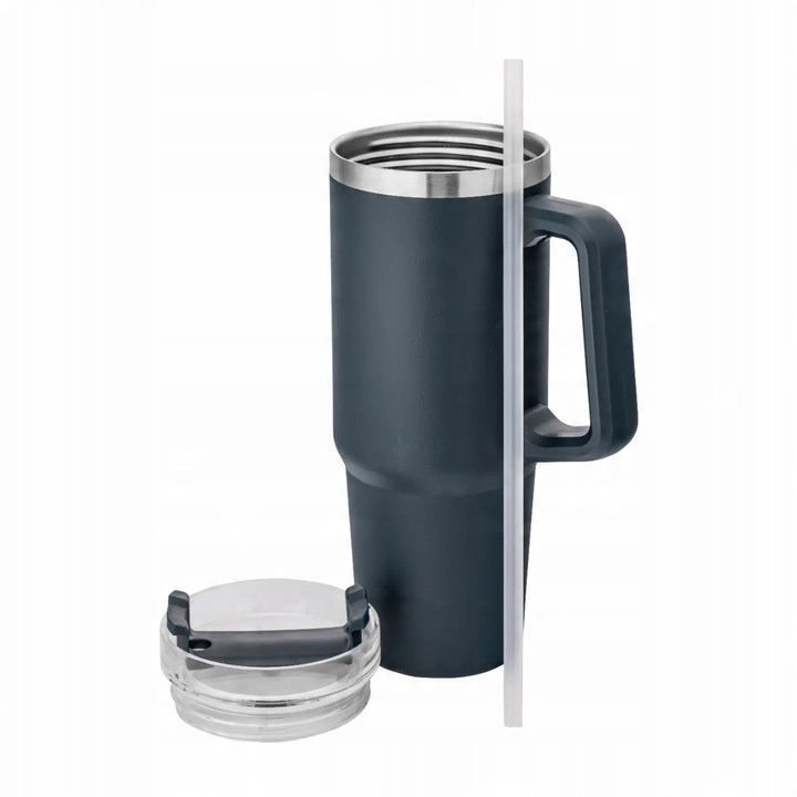 Kubek termiczny bidon butelka termiczna do samochodu ze słomką Altom 880 ml