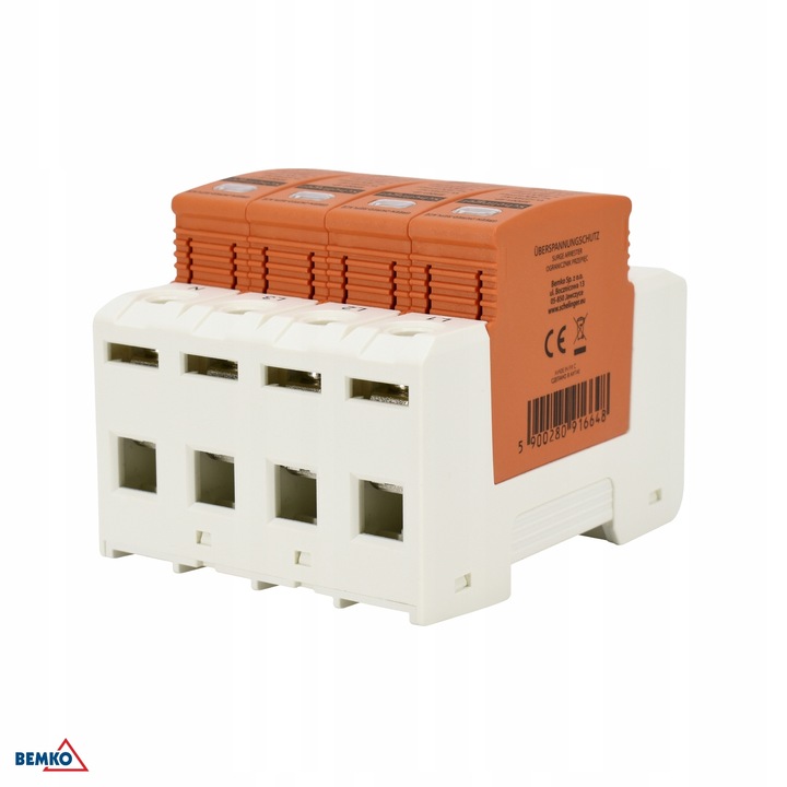 OCHRONNIK PRZEPIĘĆ 4P 5kA KLASA T1+T2 (B+C) SCHELINGER A51-SPD01-4P-B+C