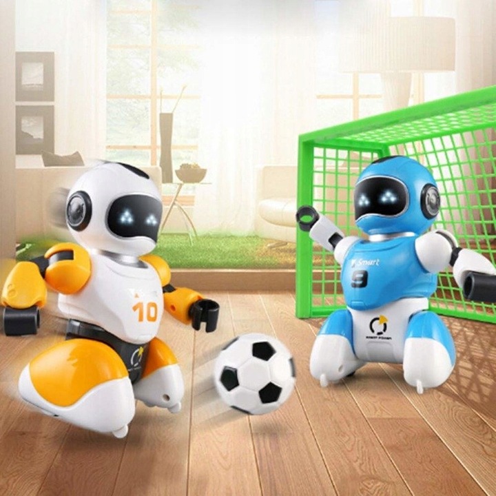 FOOTBALL ROBOT 2 STEROWANE ROBOTY KNABO GRAJĄCE W PIŁKĘ