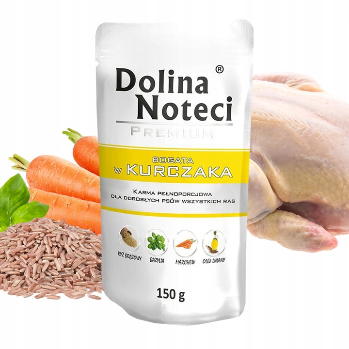 DOLINA NOTECI Premium bezzbożowa Karma mokra dla psa MIX Smaków 60 x 150g