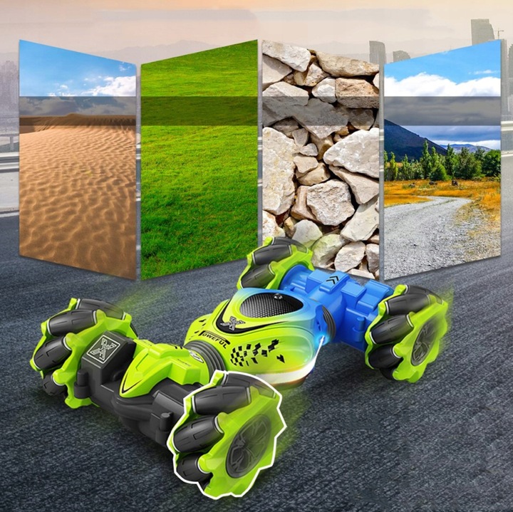 Czujnik gestów RC samochód kaskaderski z lekką muzyką, pilotem Samochody